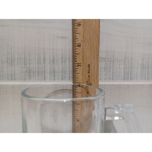JACK LINKS HANDLED CLEAR BEER MUG 6" tall - Picture 5 of 5